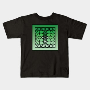 Doc Labs - Third Eye / Awakening (Geometric Art / Meditation / Yoga) - Version 3 - (Green No.2) Kids T-Shirt